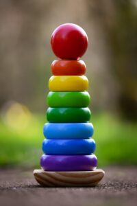 Wooden Rainbow Stacking Toy