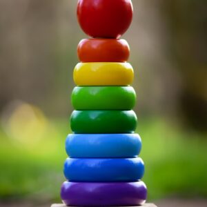 Wooden Rainbow Stacking Toy